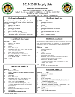 supply lists - Kyschools.us