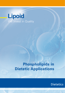 Phospholipids in Dietetic Applications