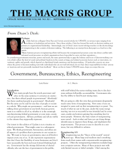 Government, Ethics, Bureaucracy, Reengineering