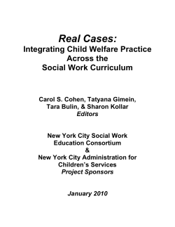 Real Cases - Adelphi University School of Social Work