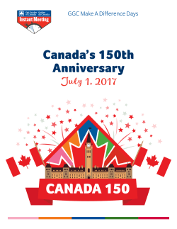 Canada`s 150th Anniversary