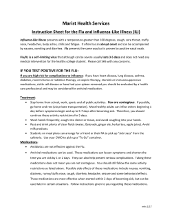Self-Care Instructions for Influenza-like Illness