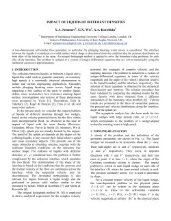Impact of Liquids of Different Densities