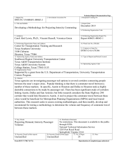 entire report - Southwest Region University Transportation Center