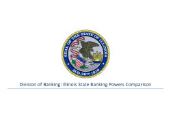 Division of Banking: Illinois State Banking Powers Comparison
