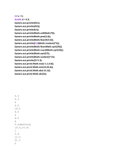 Java Math Class extra practice