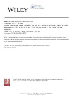 McKinley and the Spanish-American War