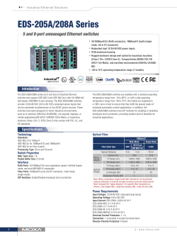 EDS-205A/208A Series