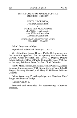 A145833 State v. Alexander - Oregon