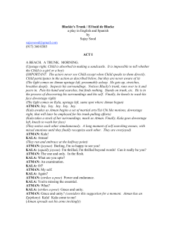 Blackie`s Trunk / El ba&uacute;l de Blacke a play in English and Spanish by