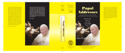 Papal Addresses - Pontifical Academy of Sciences