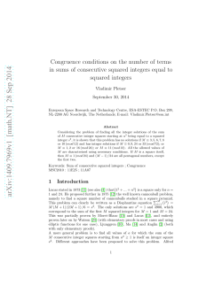 Congruence conditions on the number of terms in sums of