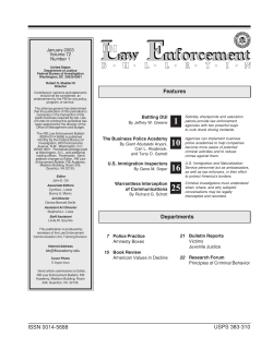 January  - FBI Law Enforcement Bulletin
