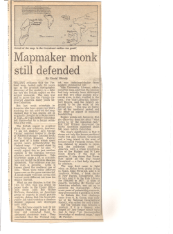 Mapmaker monk still defended