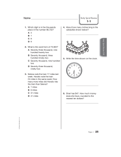 1. Which digit is in the thousands place in the