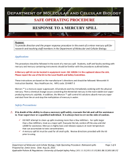 Mercury Spill Response
