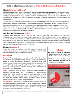 Child Sex Trafficking in America: A Guide for Parents and Guardians
