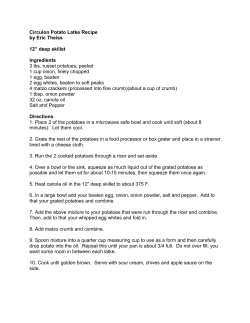 Circulon Potato Latke Recipe by Eric Theiss 12&rdquo; deep