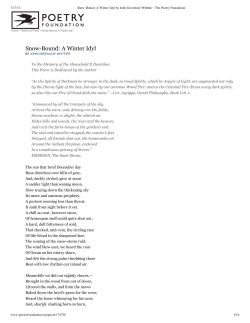 Snow-Bound: A Winter Idyl