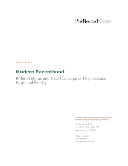 Modern Parenthood - Pew Social Trends