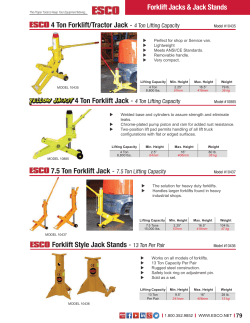 Forklift Style Jack Stands - 13 Ton Per Pair 4 Ton Forklift/Tractor