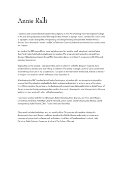 I was born and raised in Bristol. I received my diploma