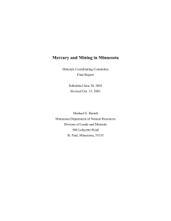 Mercury and Mining in Minnesota