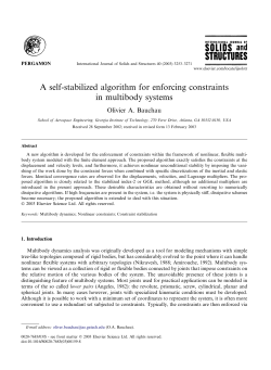 A self-stabilized algorithm for enforcing constraints in