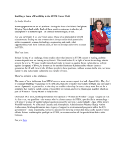 Instilling a Sense of Possibility in the STEM Career Field by Kathy
