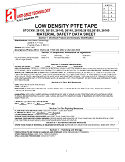low density ptfe tape