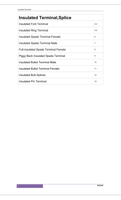 Insulated Terminal,Splice