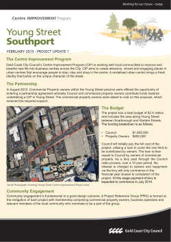 Project Update 1 - City of Gold Coast