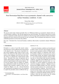 Non-Newtonian fluid flow in an asymmetric channel with convective