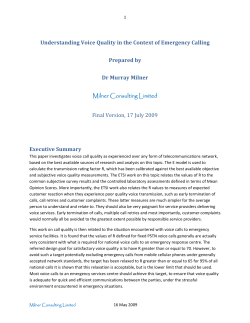 Research report on the importance of voice quality on