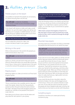 Holiday prayer Ideas