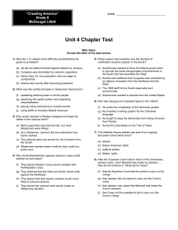 Grade 8 Unit 4 Test
