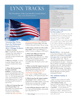 Newsletter 11 - Five Town School Districts