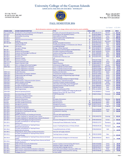 University College of the Cayman Islands