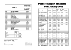 Prices 0-3 &pound;0.75 3-6 &pound;1.25 6+ &pound;2.00 Route G Thursday, Friday