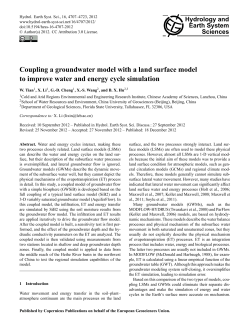 Coupling a groundwater model with a land surface model to improve