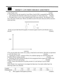hooke`s law form 2 holiday assignment