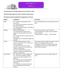 Blizzard Bags 1, 2, 3 Grade 7 - Bloom
