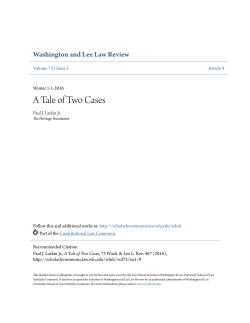 A Tale of Two Cases