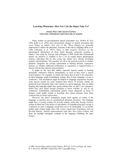 Learning Phonemes: How Far Can the Input Take Us?