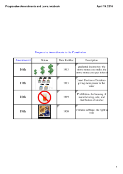 Progressive Amendments and Laws.notebook