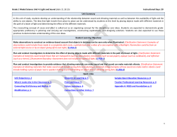 Science Model Curriculum Document