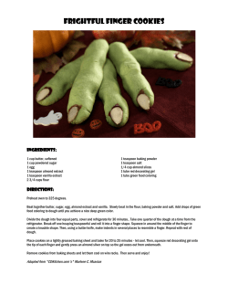 Frightful finger cookies