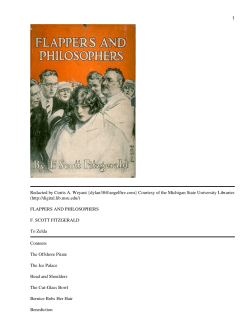 Flappers and Philosophers - University of Macau Library