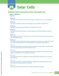 20. Solar Cells - Delta Education