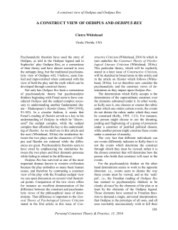 a construct view of oedipus and oedipus rex - PCP-net